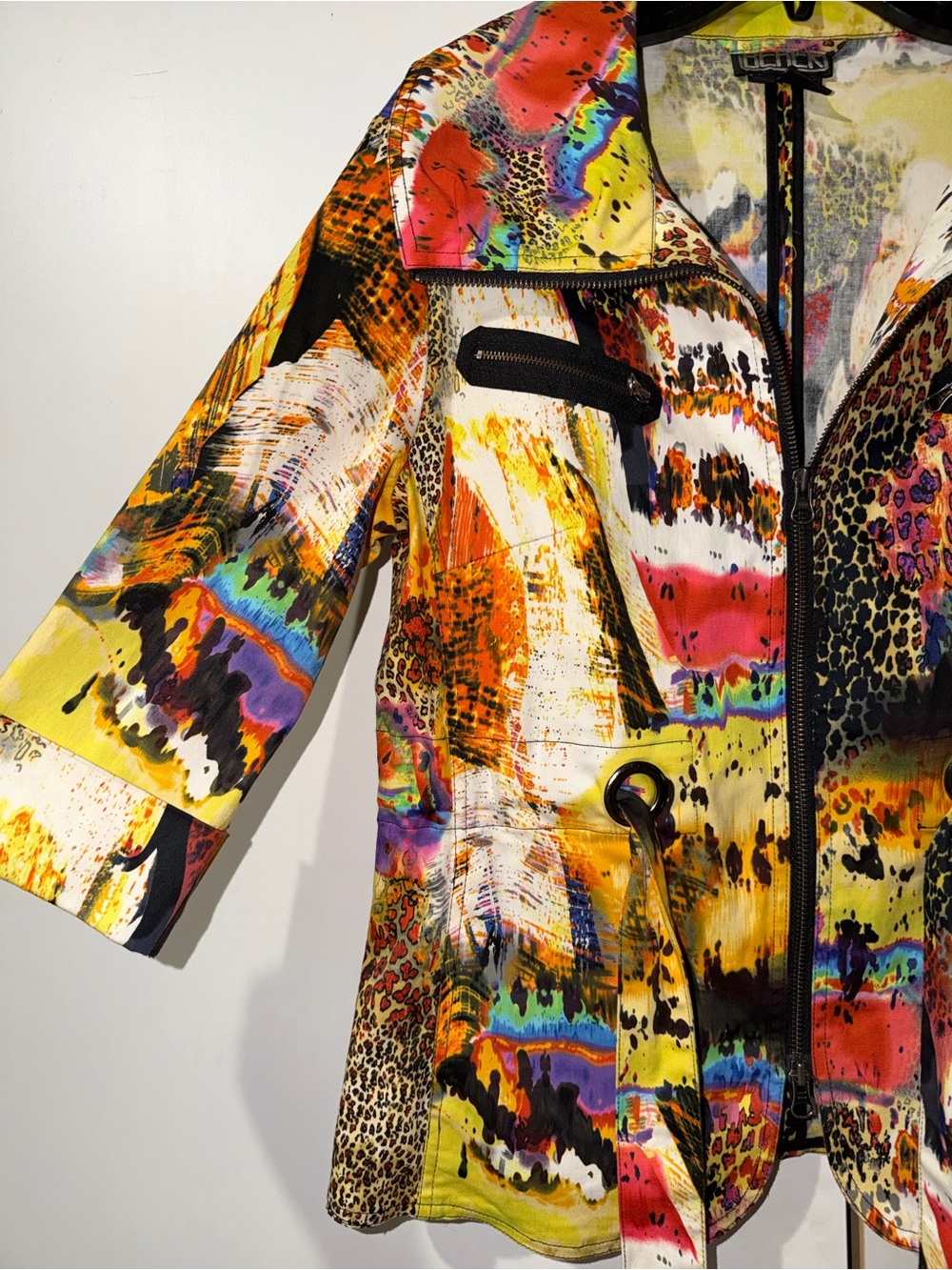 berek Multicolor Abstract & Animal-Print Drawstring Jacket - Picture 2 of 4